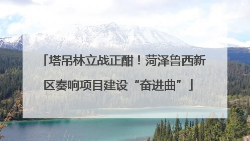 塔吊林立战正酣！菏泽鲁西新区奏响项目建设“奋进曲”