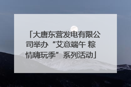 大唐东营发电有限公司举办“艾意端午 粽情嗨玩季”系列活动