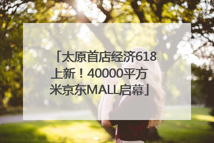 太原首店经济618上新！40000平方米京东MALL启幕