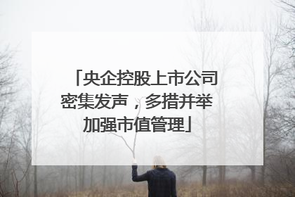 央企控股上市公司密集发声，多措并举加强市值管理