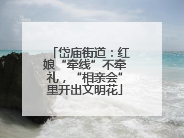 岱庙街道：红娘“牵线”不牵礼，“相亲会”里开出文明花