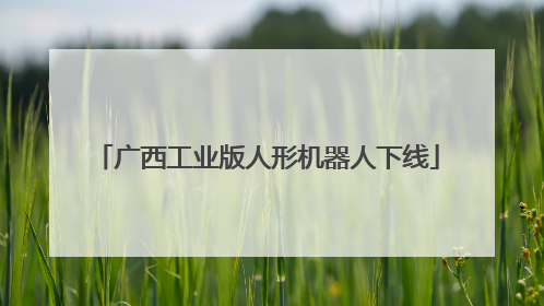 广西工业版人形机器人下线