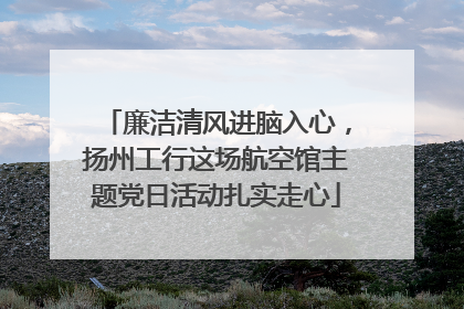 廉洁清风进脑入心，扬州工行这场航空馆主题党日活动扎实走心
