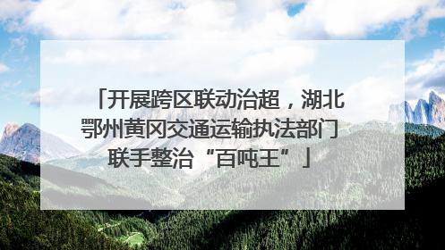 开展跨区联动治超，湖北鄂州黄冈交通运输执法部门联手整治“百吨王”