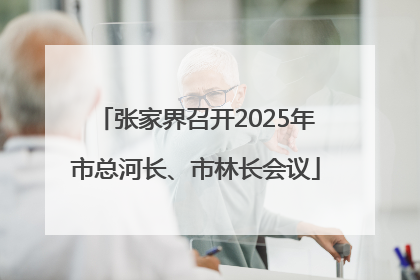 张家界召开2025年市总河长、市林长会议