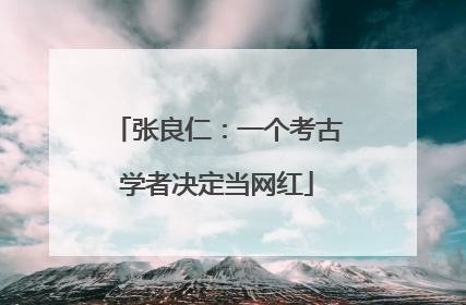 张良仁：一个考古学者决定当网红