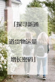探寻新通道货物运量增长密码