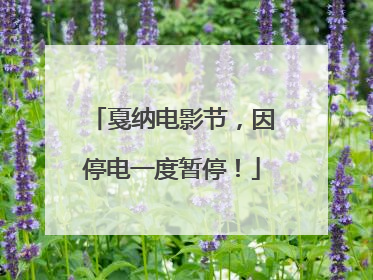 戛纳电影节，因停电一度暂停！
