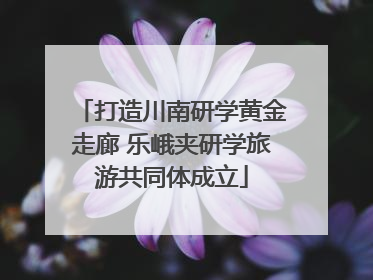 打造川南研学黄金走廊 乐峨夹研学旅游共同体成立