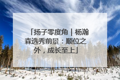 扬子零度角｜杨瀚森选秀前景：顺位之外，成长至上