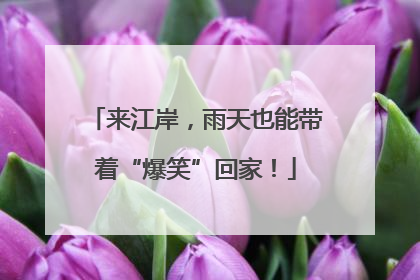来江岸，雨天也能带着“爆笑”回家！