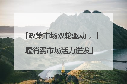 政策市场双轮驱动，十堰消费市场活力迸发