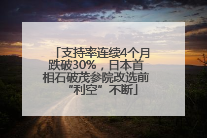 支持率连续4个月跌破30%，日本首相石破茂参院改选前“利空”不断