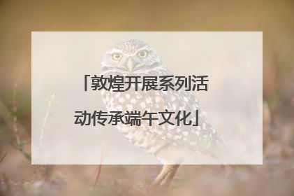 敦煌开展系列活动传承端午文化