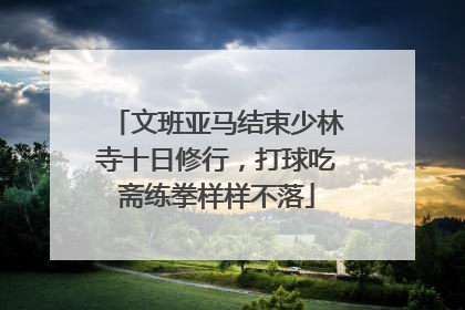 文班亚马结束少林寺十日修行，打球吃斋练拳样样不落