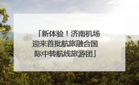新体验！济南机场迎来首批航旅融合国际中转航线旅游团