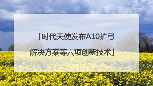 时代天使发布A10扩弓解决方案等六项创新技术