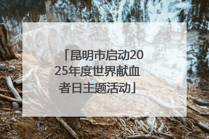 昆明市启动2025年度世界献血者日主题活动