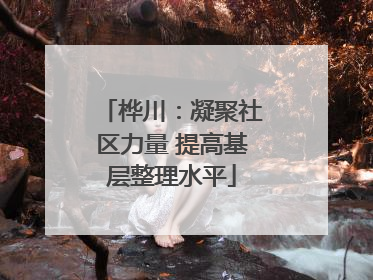 桦川：凝聚社区力量 提高基层整理水平