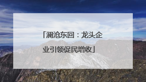澜沧东回：龙头企业引领促民增收