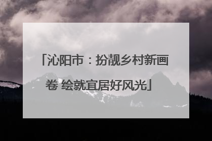 沁阳市：扮靓乡村新画卷 绘就宜居好风光