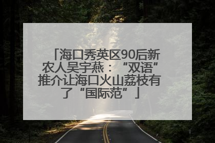 海口秀英区90后新农人吴宇燕：“双语”推介让海口火山荔枝有了“国际范”