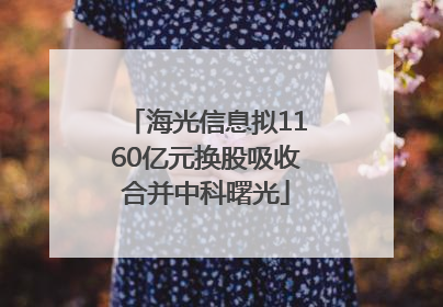 海光信息拟1160亿元换股吸收合并中科曙光