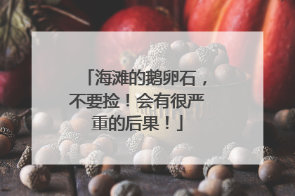 海滩的鹅卵石，不要捡！会有很严重的后果！