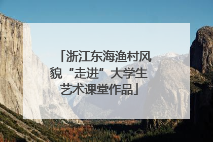 浙江东海渔村风貌“走进”大学生艺术课堂作品