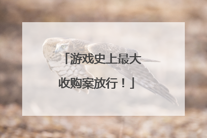 游戏史上最大收购案放行!