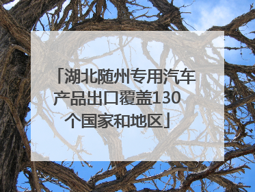 湖北随州专用汽车产品出口覆盖130个国家和地区