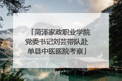 菏泽家政职业学院党委书记刘芸带队赴单县中医医院考察