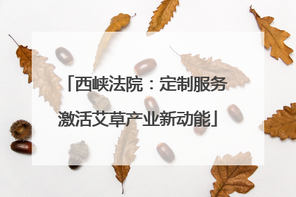 西峡法院：定制服务激活艾草产业新动能