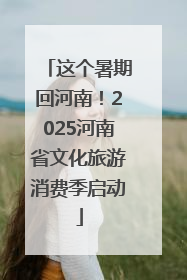 这个暑期回河南！2025河南省文化旅游消费季启动