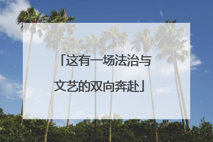 这有一场法治与文艺的双向奔赴