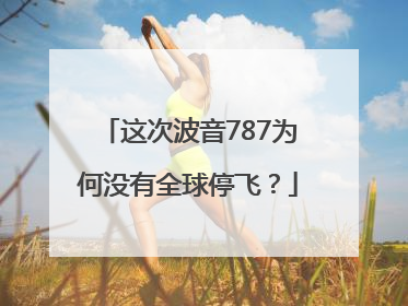 这次波音787为何没有全球停飞？