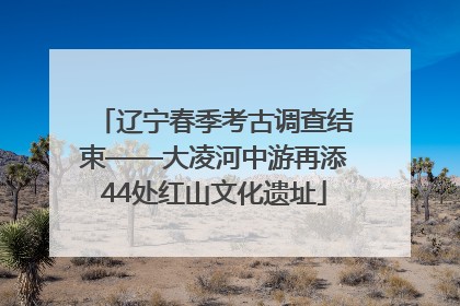 辽宁春季考古调查结束——大凌河中游再添44处红山文化遗址
