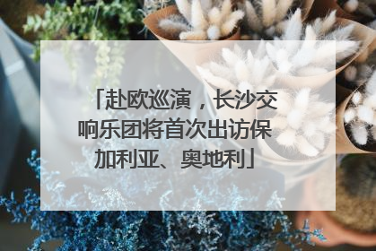 赴欧巡演，长沙交响乐团将首次出访保加利亚、奥地利