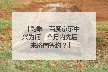 趵眼｜百度京东中兴为何一个月内先后来济南签约？