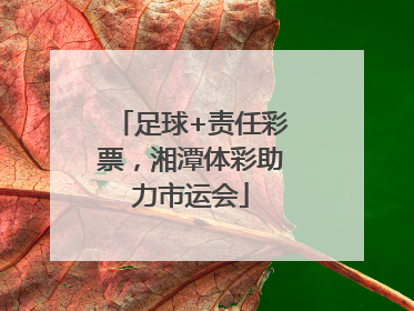 足球+责任彩票，湘潭体彩助力市运会