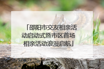 邵阳市交友相亲活动启动式暨市区首场相亲活动浪漫启航