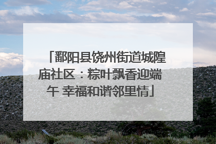 鄱阳县饶州街道城隍庙社区：粽叶飘香迎端午 幸福和谐邻里情