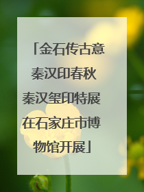金石传古意 秦汉印春秋秦汉玺印特展在石家庄市博物馆开展