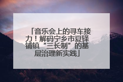 音乐会上的寻车接力！解码宁乡市夏铎铺镇“三长制”的基层治理新实践