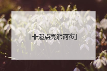 非遗点亮浉河夜