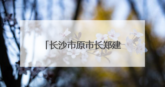 长沙市原市长郑建新，主动交代问题