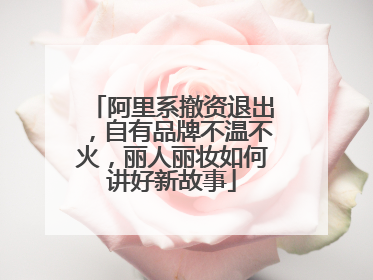 阿里系撤资退出，自有品牌不温不火，丽人丽妆如何讲好新故事