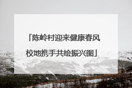 陈岭村迎来健康春风 校地携手共绘振兴图