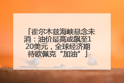霍尔木兹海峡悬念未消：油价最高或飙至120美元，全球经济期待欧佩克“加油”