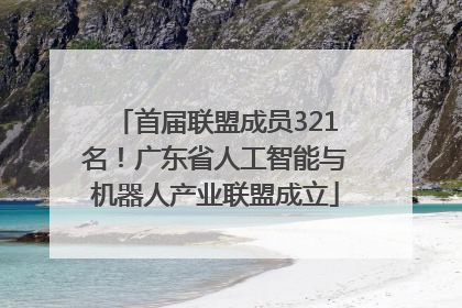 首届联盟成员321名！广东省人工智能与机器人产业联盟成立